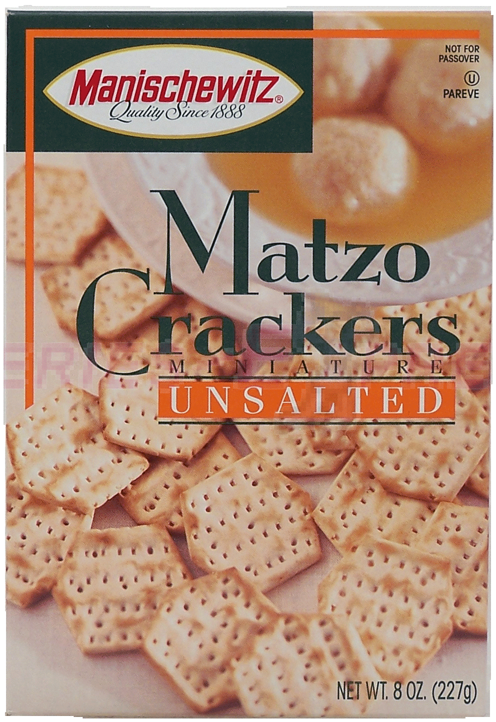 Manischewitz  matzo crackers miniature unsalted Full-Size Picture